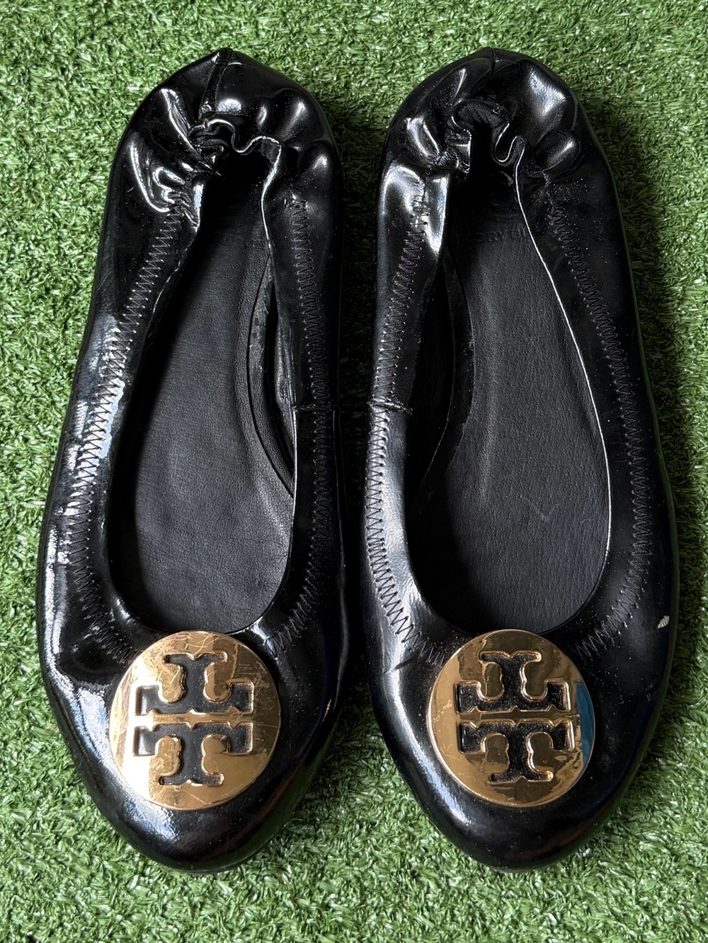 Tory Burch Black Patent Leather Women’s Ballet Flats